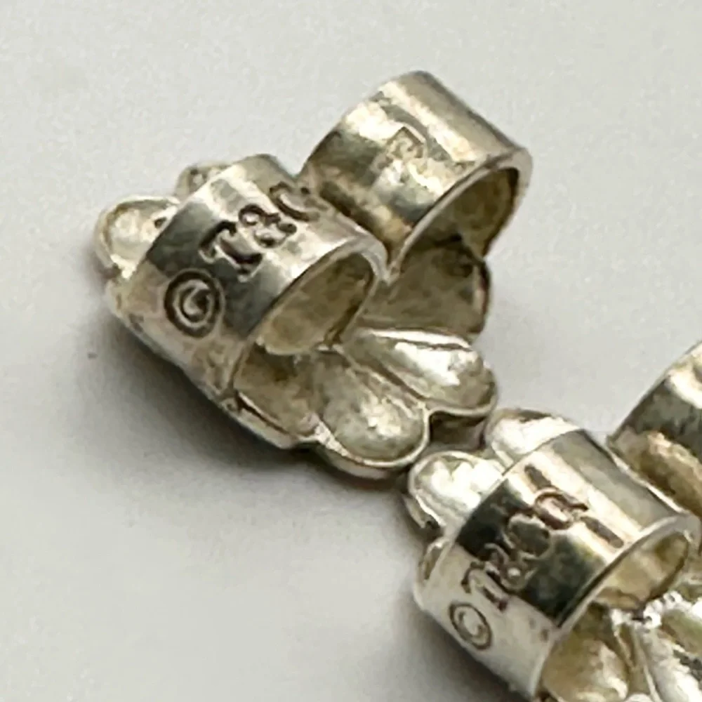 Tiffany & Co Sterling Silver Sirius Star Stud Earrings - Picture 4 of 4